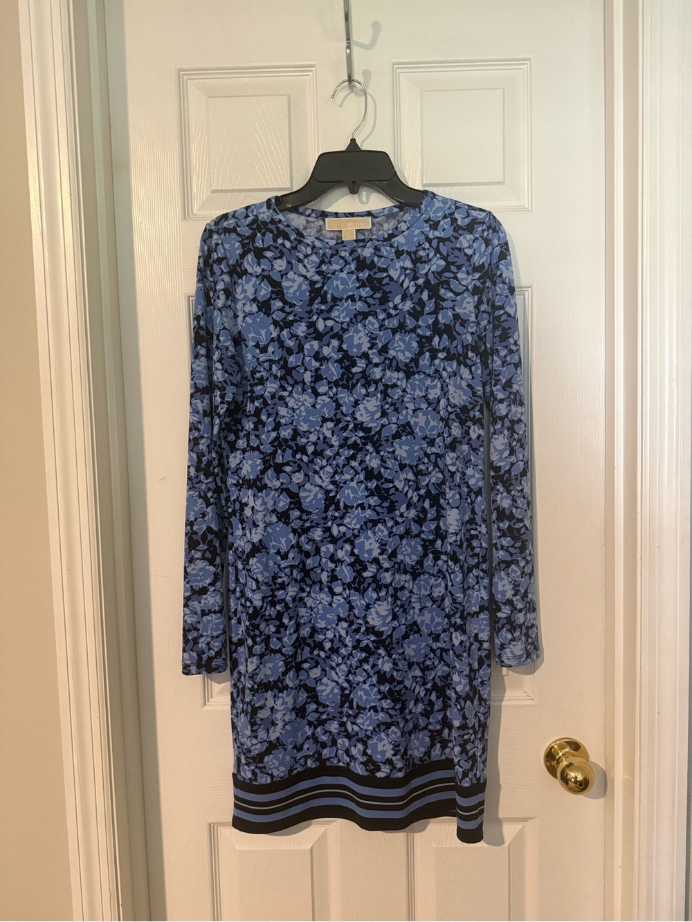 Michael Kors Blue Floral Shift Dress